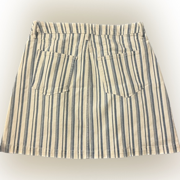 LOFT NWT Striped Jean Skirt 🌵6 - Picture 2 of 6